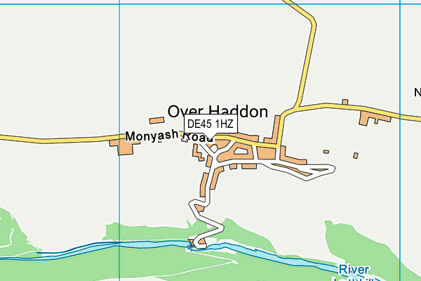 DE45 1HZ map - OS VectorMap District (Ordnance Survey)
