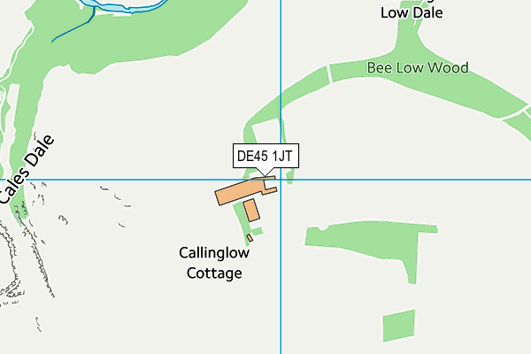 DE45 1JT map - OS VectorMap District (Ordnance Survey)