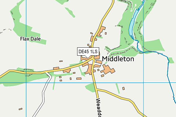 DE45 1LS map - OS VectorMap District (Ordnance Survey)