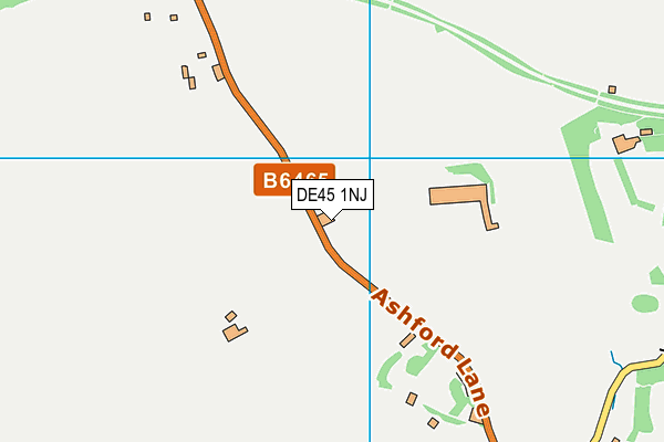 DE45 1NJ map - OS VectorMap District (Ordnance Survey)