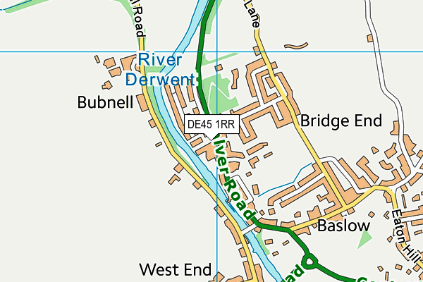 DE45 1RR map - OS VectorMap District (Ordnance Survey)