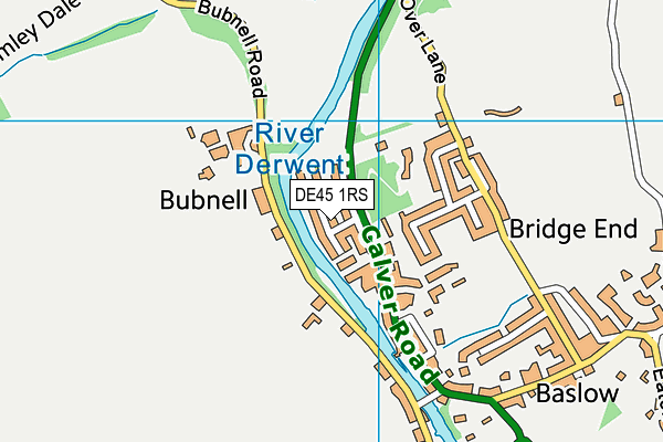DE45 1RS map - OS VectorMap District (Ordnance Survey)