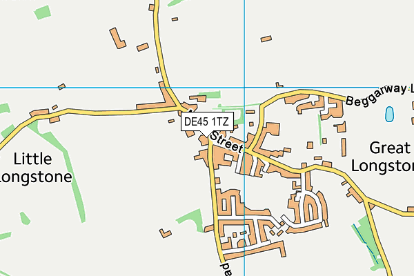 Longstone CofE Primary School map (DE45 1TZ) - OS VectorMap District (Ordnance Survey)