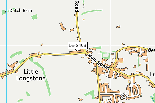 DE45 1UB map - OS VectorMap District (Ordnance Survey)