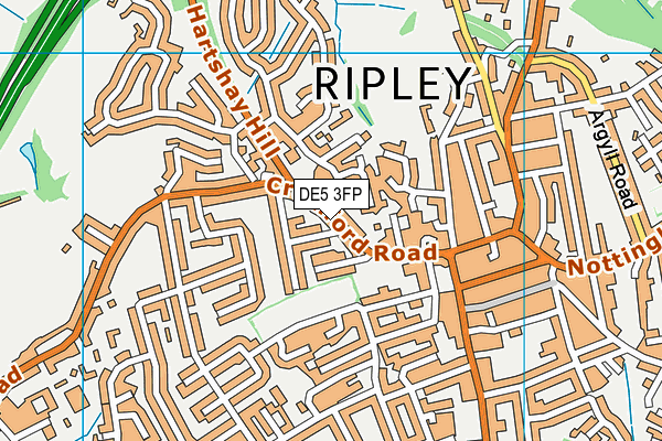 Map of RIPLEY ACADEMY OF DANCE LIMITED at district scale