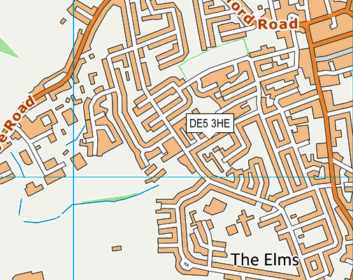 Ripley Nursery School map (DE5 3HE) - OS VectorMap District (Ordnance Survey)