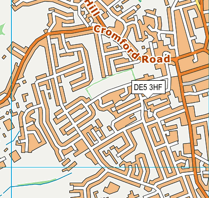 DE5 3HF map - OS VectorMap District (Ordnance Survey)