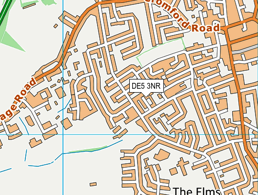DE5 3NR map - OS VectorMap District (Ordnance Survey)
