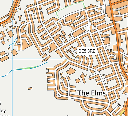 DE5 3PZ map - OS VectorMap District (Ordnance Survey)