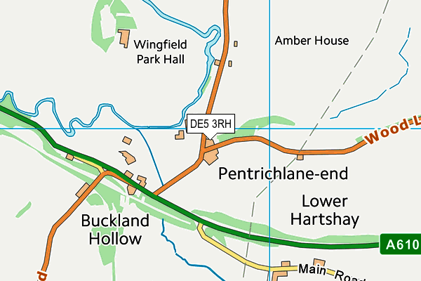 DE5 3RH map - OS VectorMap District (Ordnance Survey)