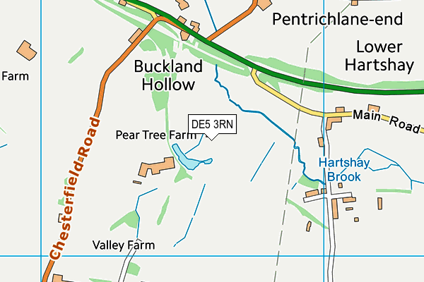 DE5 3RN map - OS VectorMap District (Ordnance Survey)