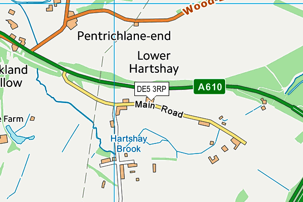 DE5 3RP map - OS VectorMap District (Ordnance Survey)