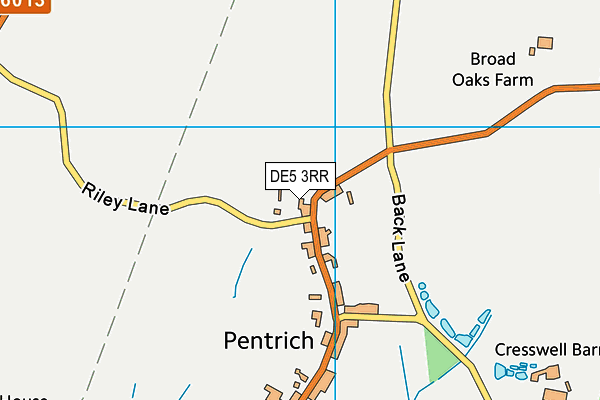DE5 3RR map - OS VectorMap District (Ordnance Survey)