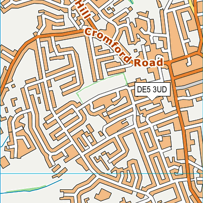 DE5 3UD map - OS VectorMap District (Ordnance Survey)