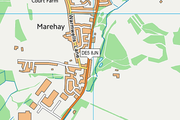 Lumb Farm Country Club (Closed) map (DE5 8JN) - OS VectorMap District (Ordnance Survey)