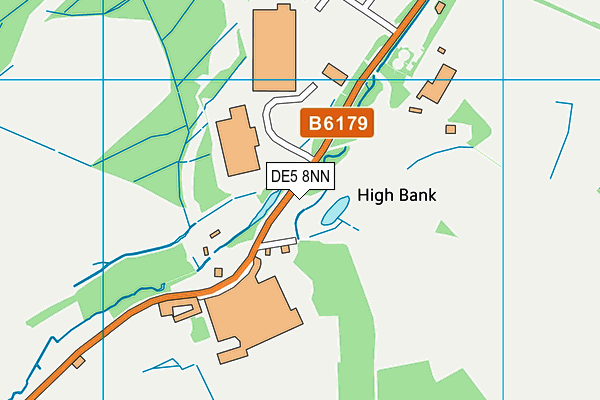 DE5 8NN map - OS VectorMap District (Ordnance Survey)