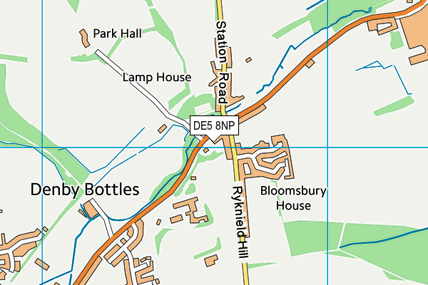 John Flamsteed Community School map (DE5 8NP) - OS VectorMap District (Ordnance Survey)