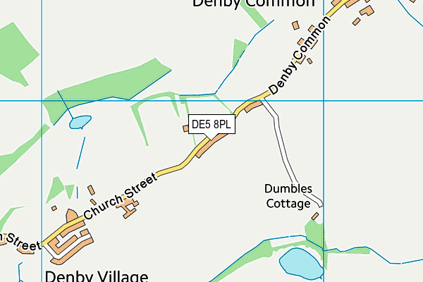 DE5 8PL map - OS VectorMap District (Ordnance Survey)