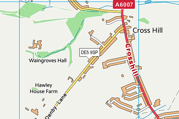 DE5 9SP map - OS VectorMap District (Ordnance Survey)