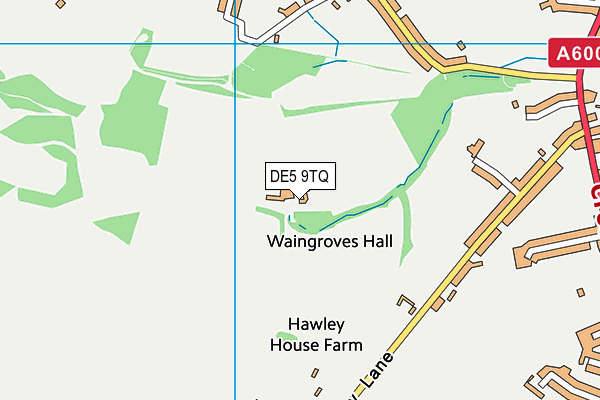 DE5 9TQ map - OS VectorMap District (Ordnance Survey)