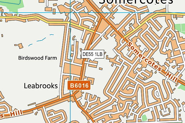 Somerlea Park Community Centre map (DE55 1LB) - OS VectorMap District (Ordnance Survey)