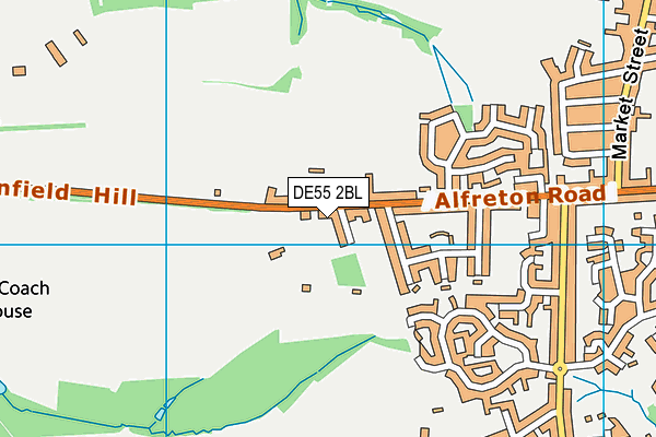 DE55 2BL map - OS VectorMap District (Ordnance Survey)