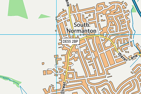 Progression map (DE55 2BP) - OS VectorMap District (Ordnance Survey)