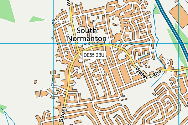 DE55 2BU map - OS VectorMap District (Ordnance Survey)