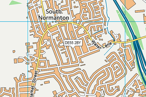 DE55 2BY map - OS VectorMap District (Ordnance Survey)