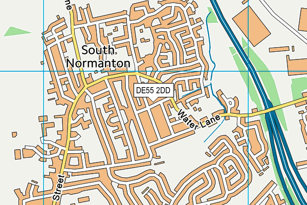 DE55 2DD map - OS VectorMap District (Ordnance Survey)