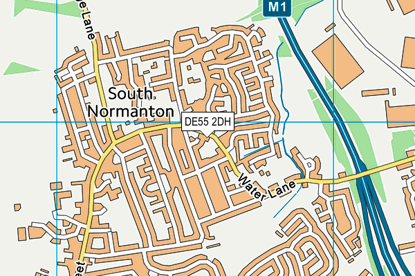DE55 2DH map - OS VectorMap District (Ordnance Survey)