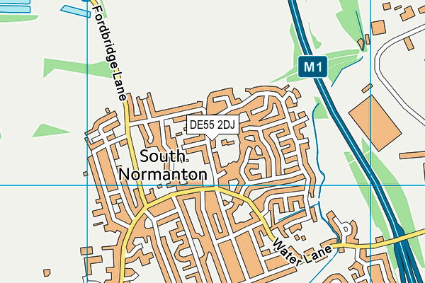 DE55 2DJ map - OS VectorMap District (Ordnance Survey)