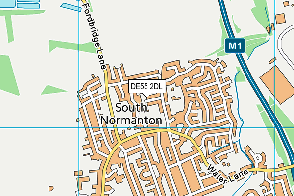 DE55 2DL map - OS VectorMap District (Ordnance Survey)