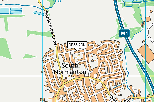 DE55 2DN map - OS VectorMap District (Ordnance Survey)