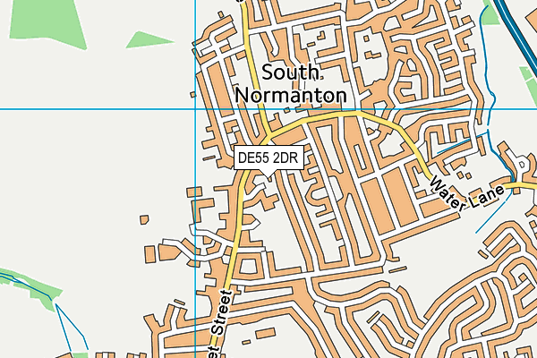 DE55 2DR map - OS VectorMap District (Ordnance Survey)