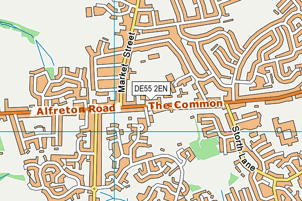 DE55 2EN map - OS VectorMap District (Ordnance Survey)