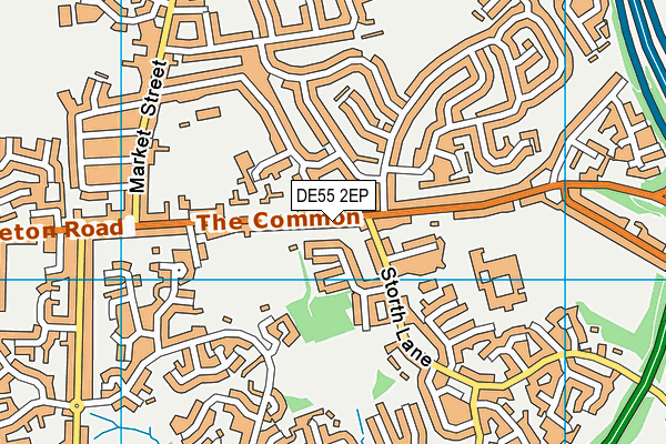 DE55 2EP map - OS VectorMap District (Ordnance Survey)