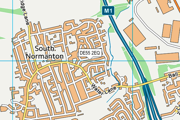 DE55 2EQ map - OS VectorMap District (Ordnance Survey)