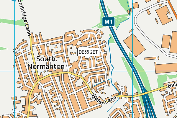 DE55 2ET map - OS VectorMap District (Ordnance Survey)