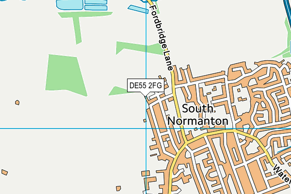 DE55 2FG map - OS VectorMap District (Ordnance Survey)