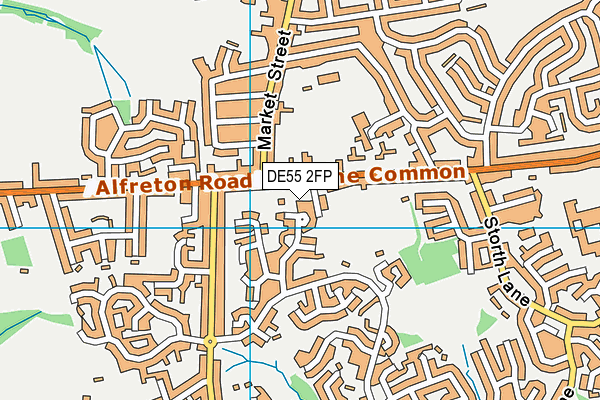 DE55 2FP map - OS VectorMap District (Ordnance Survey)
