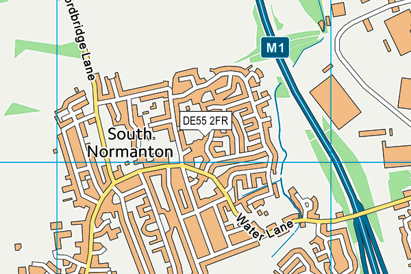 DE55 2FR map - OS VectorMap District (Ordnance Survey)