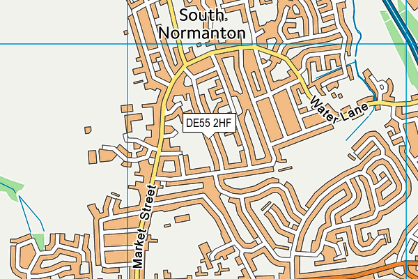 DE55 2HF map - OS VectorMap District (Ordnance Survey)