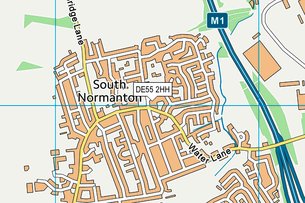 DE55 2HH map - OS VectorMap District (Ordnance Survey)