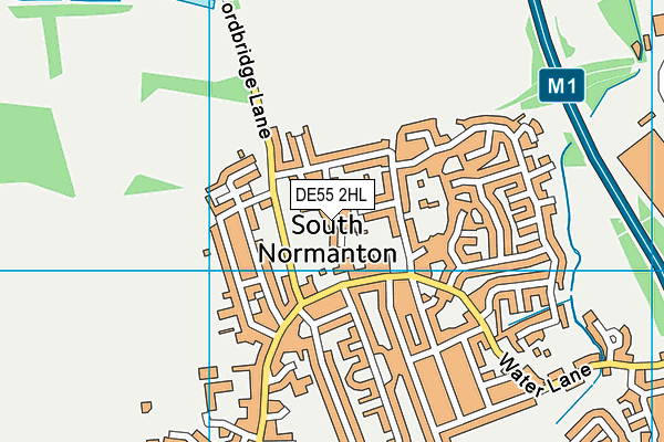 DE55 2HL map - OS VectorMap District (Ordnance Survey)