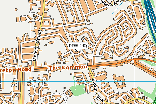 DE55 2HQ map - OS VectorMap District (Ordnance Survey)