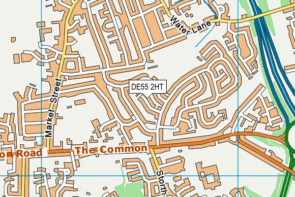 DE55 2HT map - OS VectorMap District (Ordnance Survey)