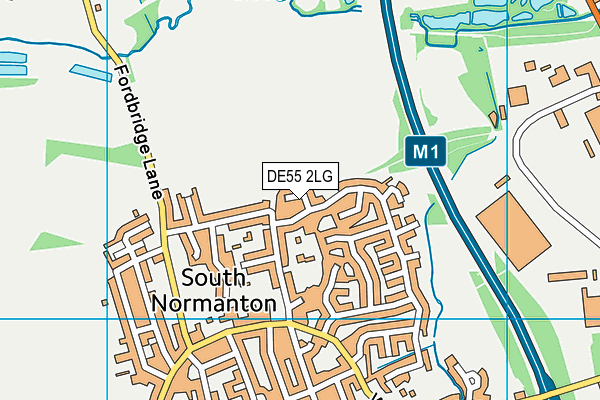 DE55 2LG map - OS VectorMap District (Ordnance Survey)