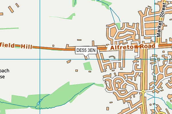 DE55 3EN map - OS VectorMap District (Ordnance Survey)