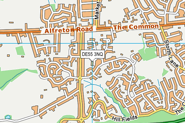DE55 3NQ map - OS VectorMap District (Ordnance Survey)